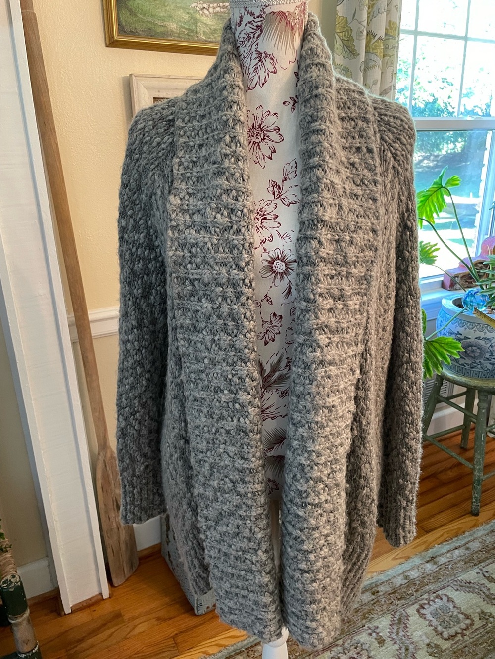 Lou & Grey Cozy Open-Front Women's Sweater Cardigan - Gray